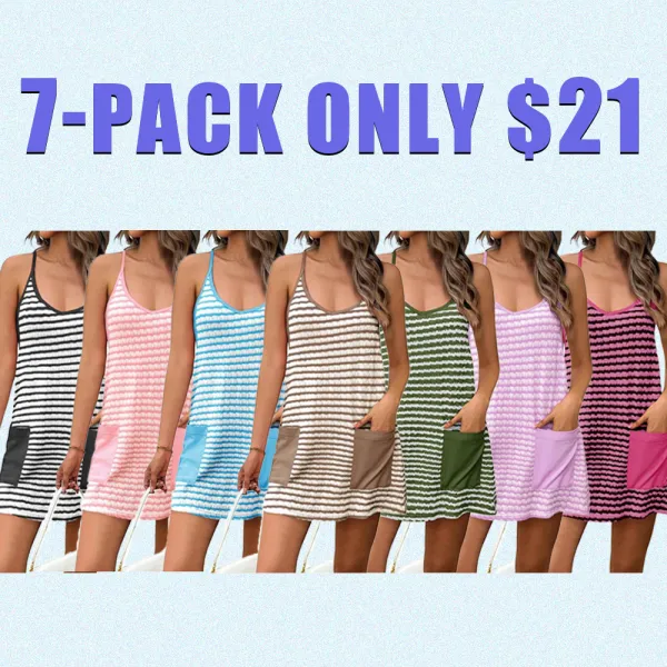 Women’s Mini Romper Dress – Built-In Shorts, Summer Outfit