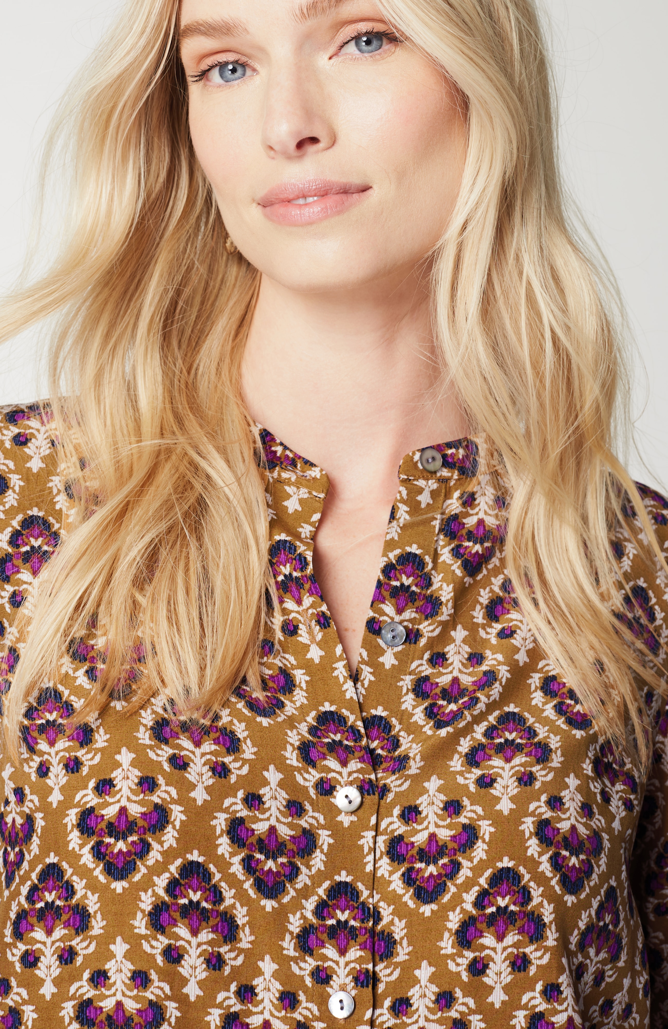 Button-Front Top