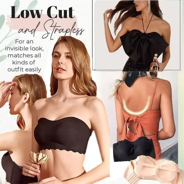 🔥49% OFF-Women Sexy Strapless Bra Invisible Push Up Bras