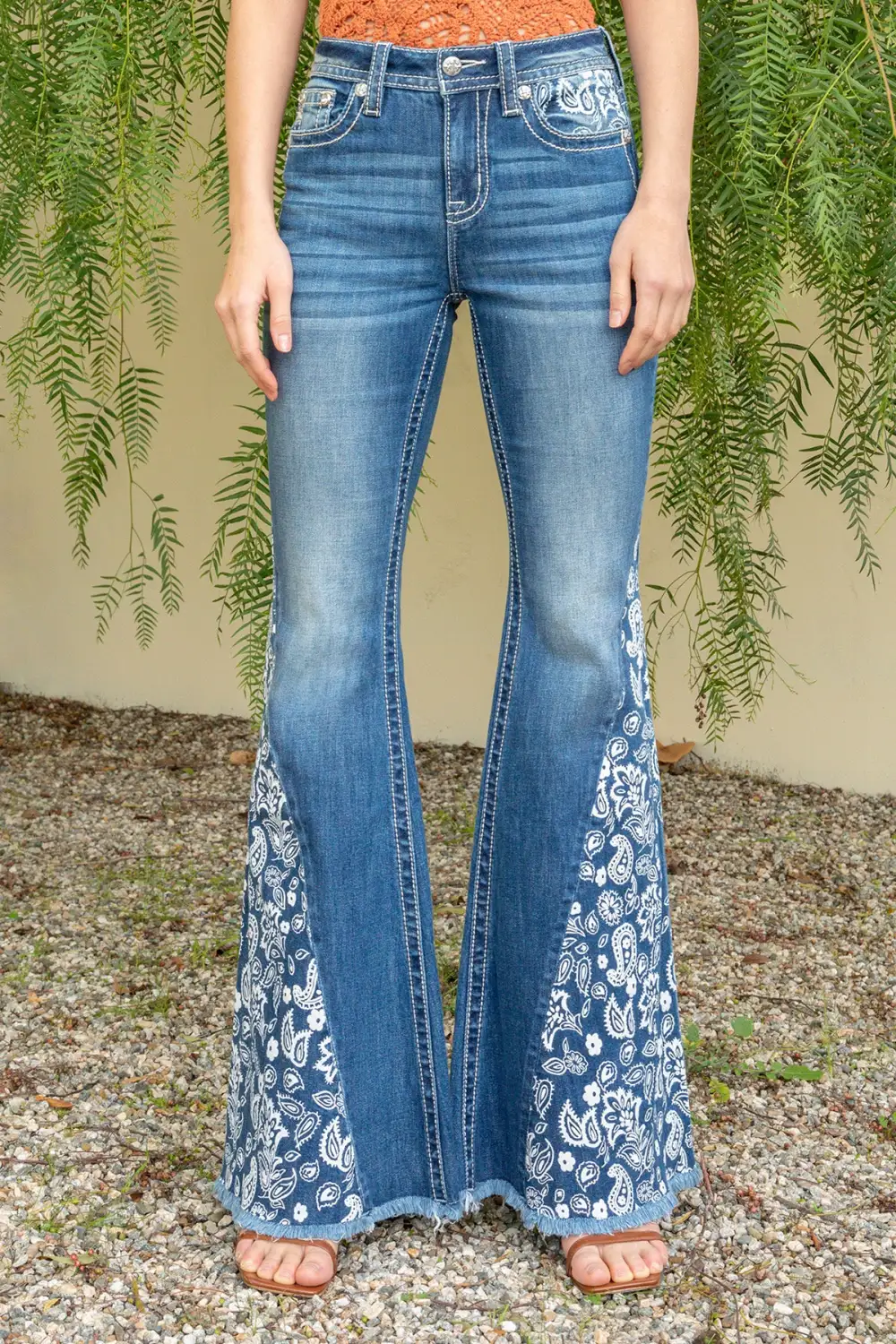 Paisley Super Flare Denim
