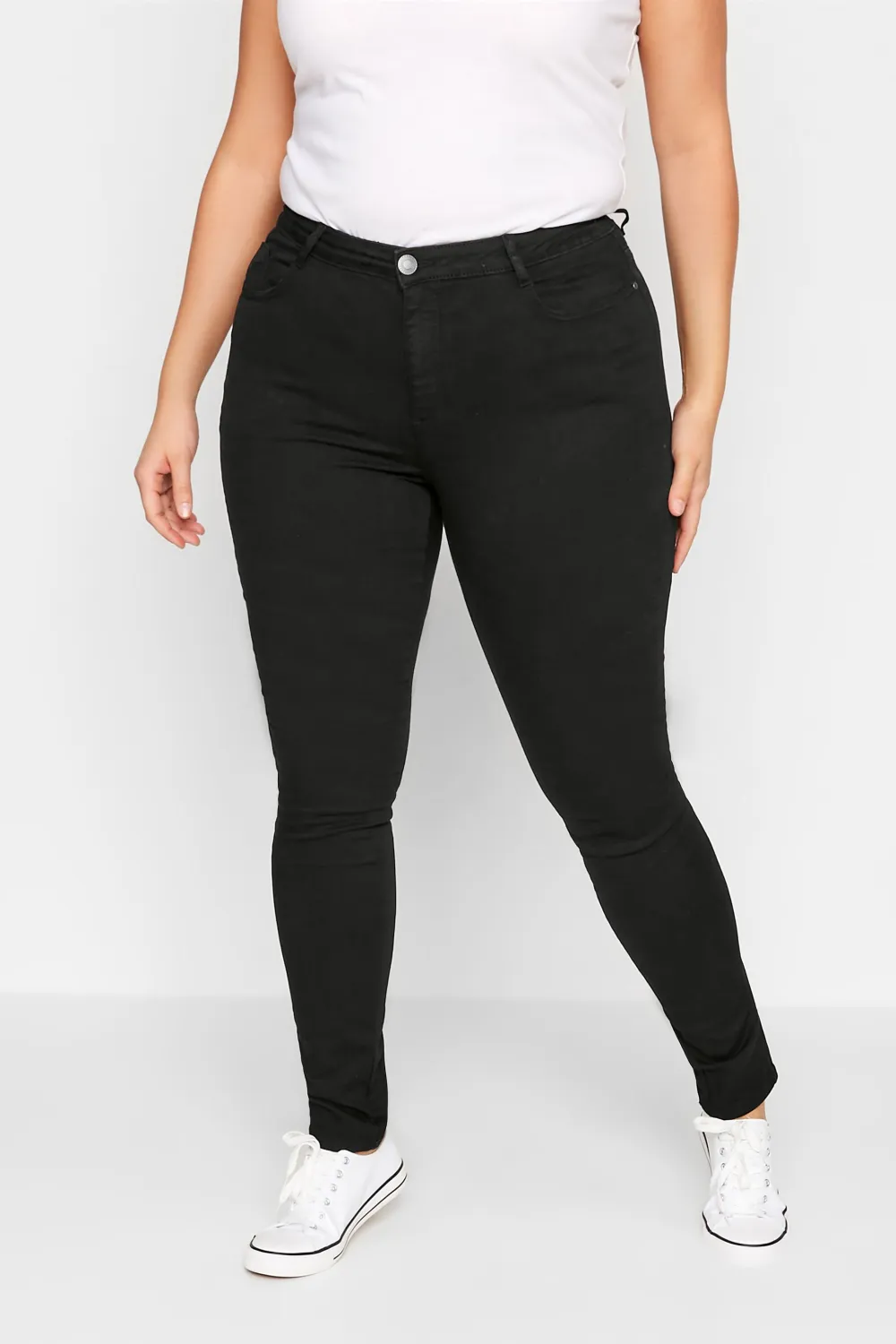 LTS Tall Dark Green AVA Stretch Skinny Jeans