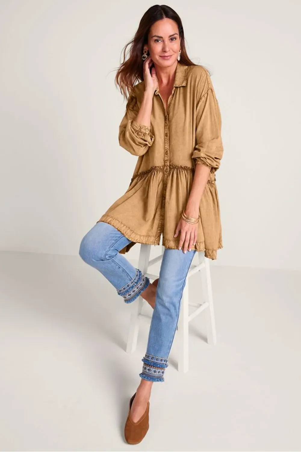 Folklore Long Sleeve Big Shirt