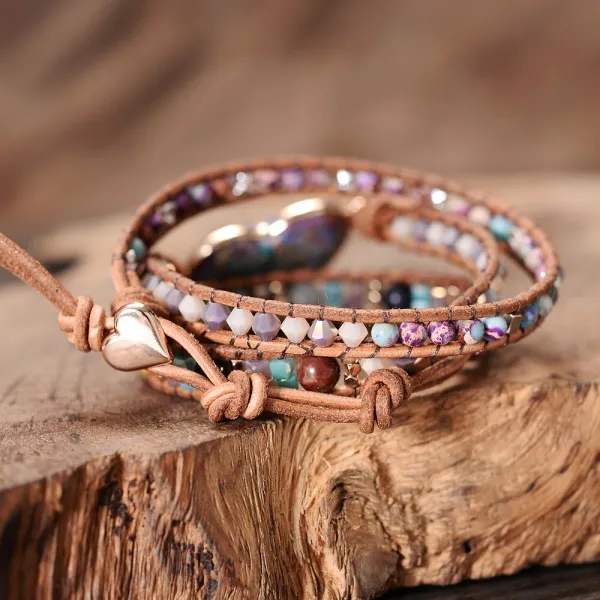 Jasper Love Wrap Bracelet