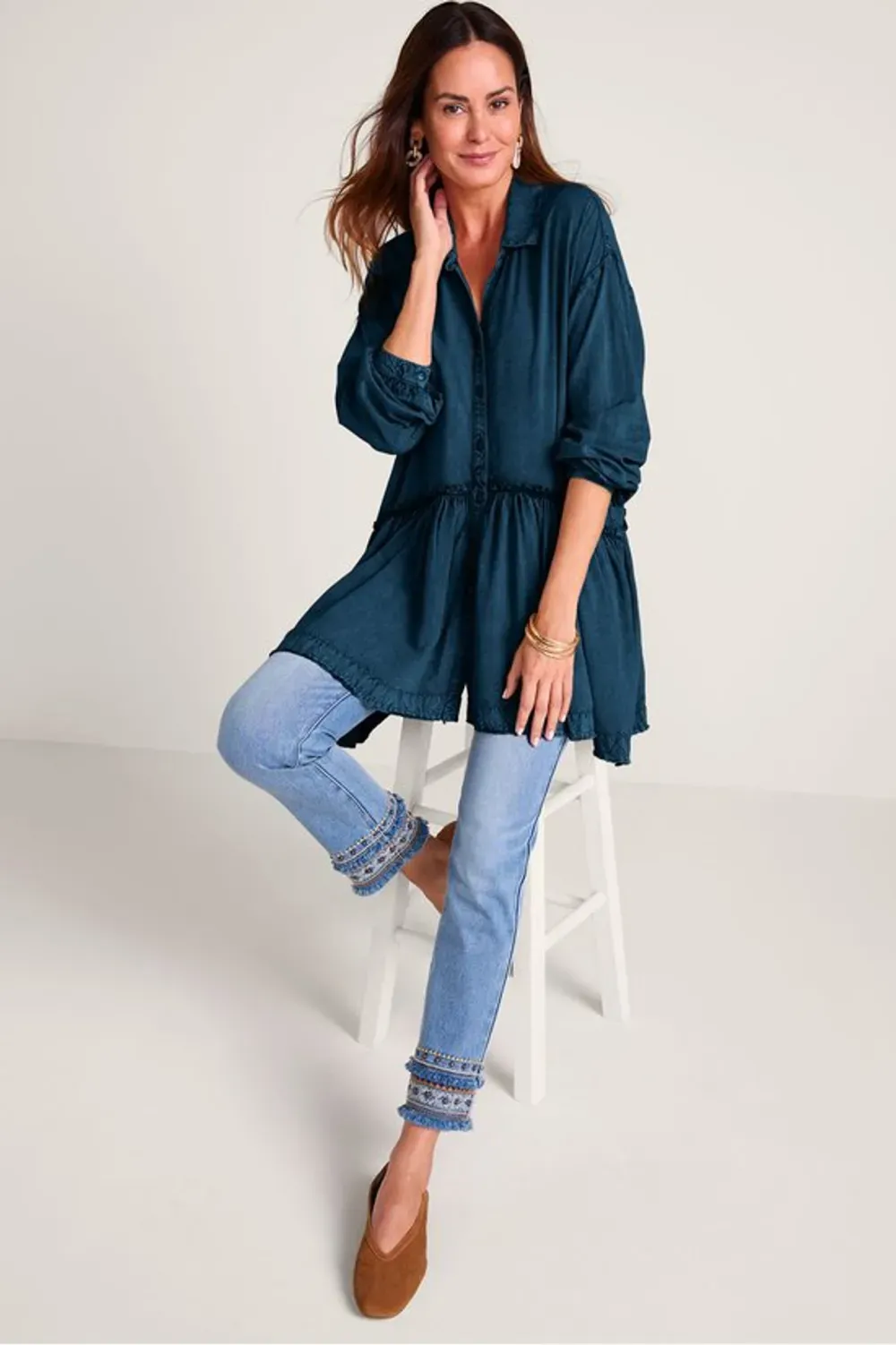 Folklore Long Sleeve Big Shirt