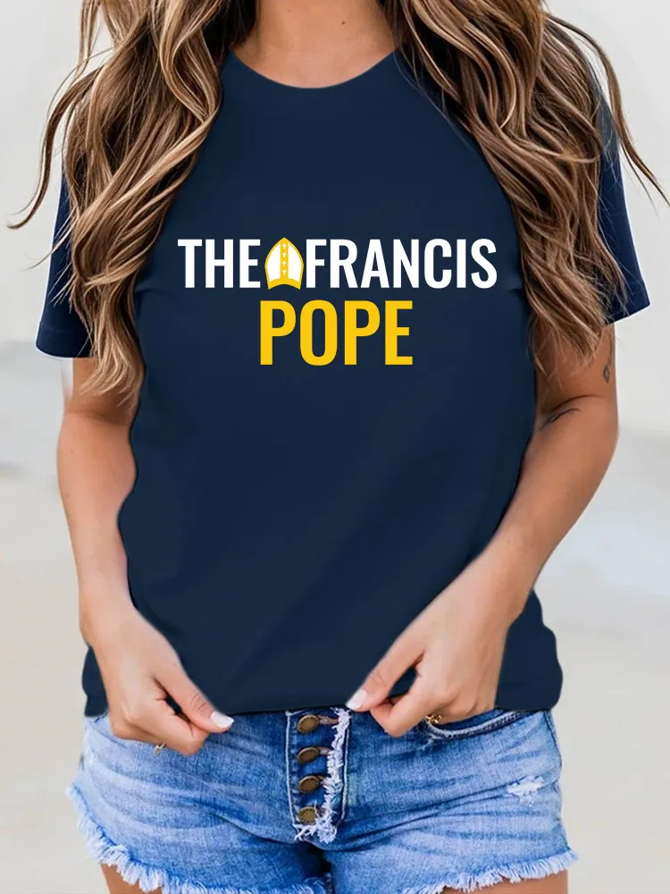Women's Pope Francis Print Casual T-Shirt