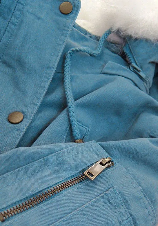 WOMEN'S WINTER PARKA BLUE