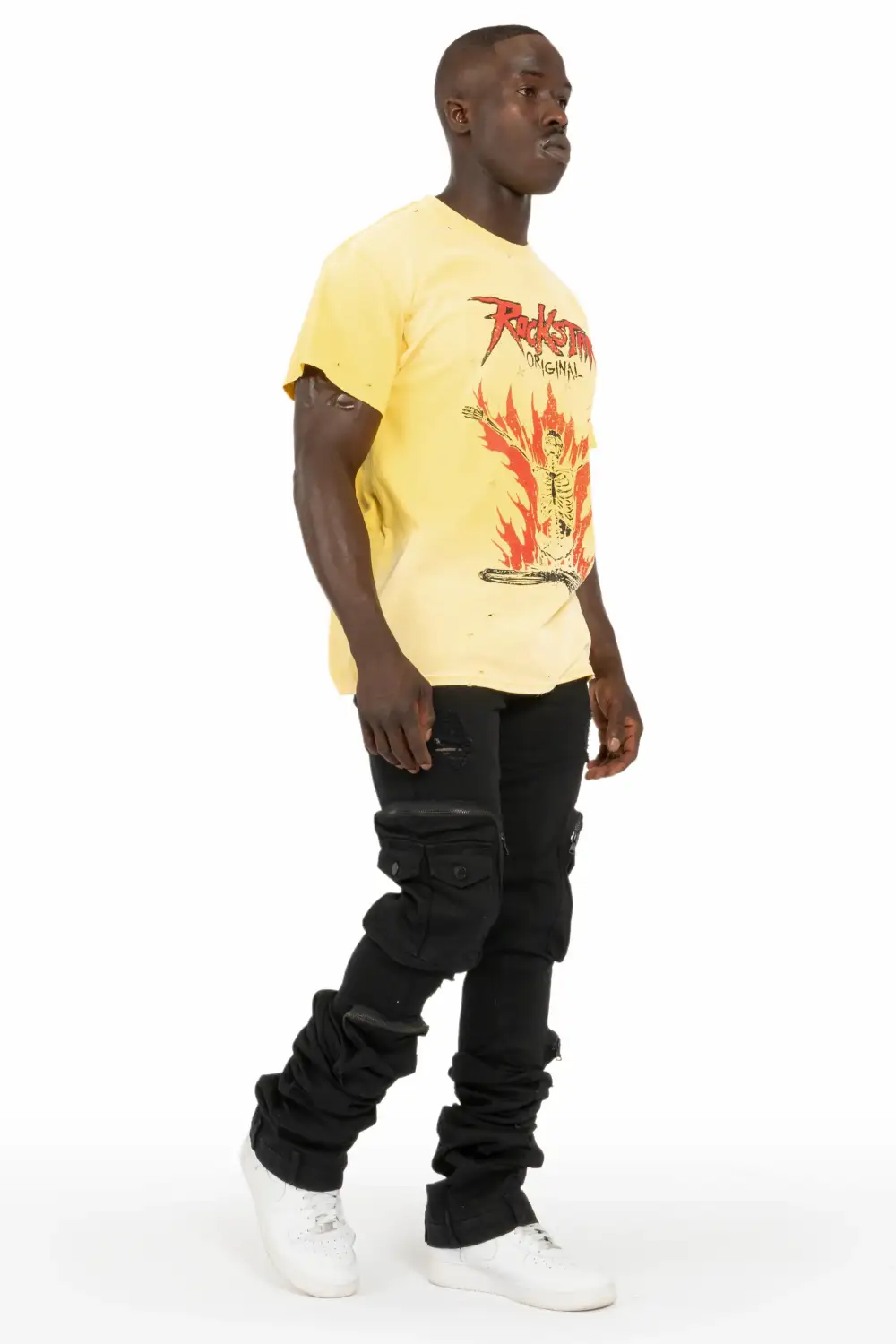 Shane Black Super Stacked Flare Jean