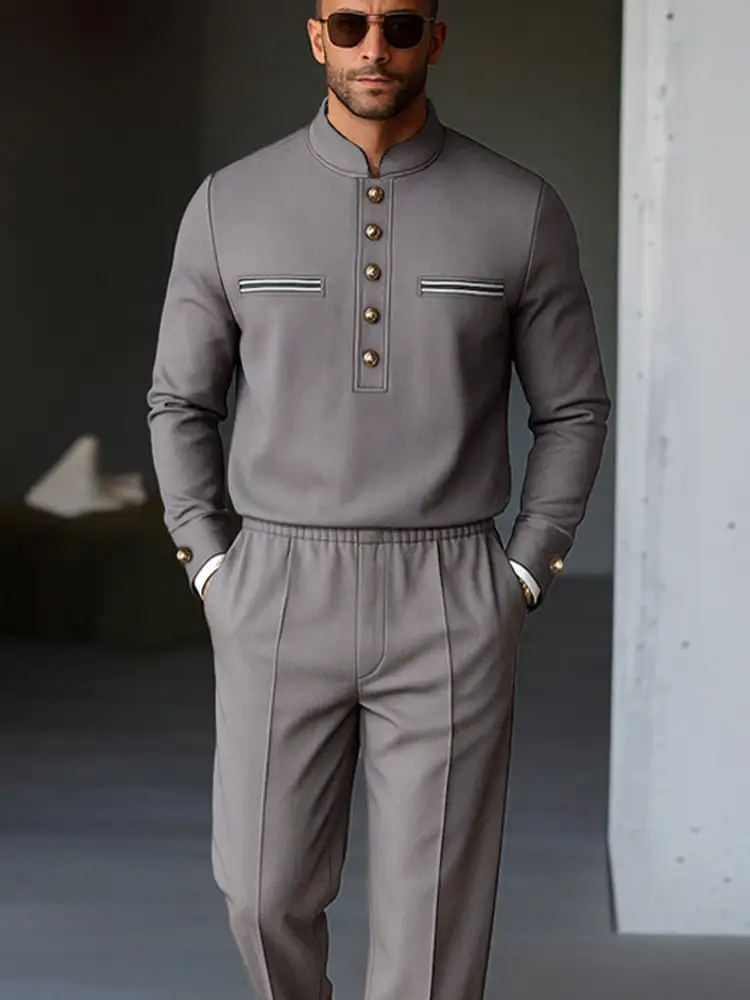 Casual Military Style Matching Set