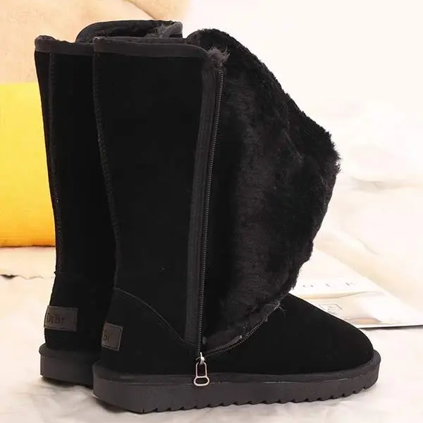 Women's Inner Zipper Fleece-Lined and Insulated Snow Boots 61507452C