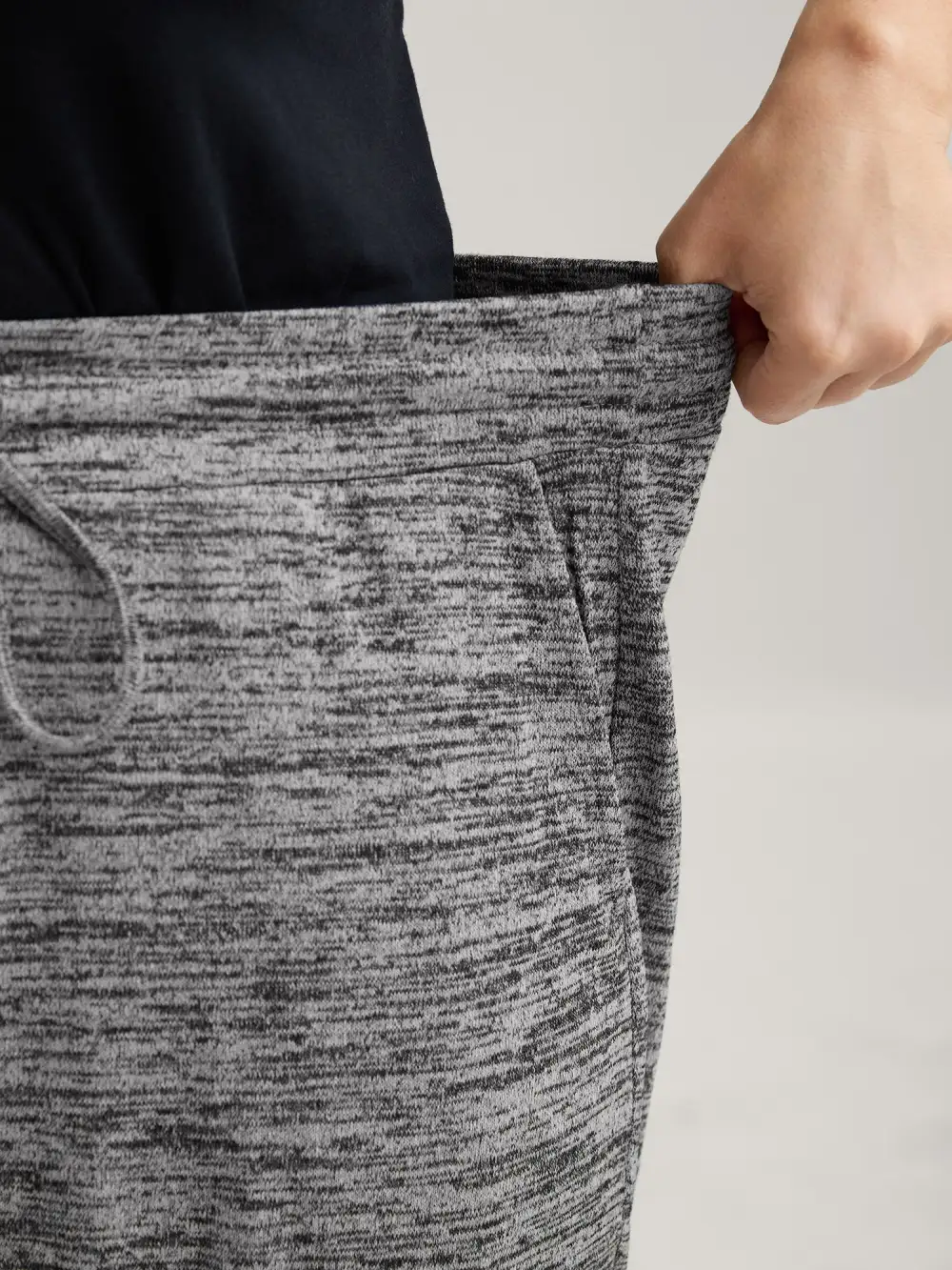 Heather Drawstring Loose Lounge Bottoms