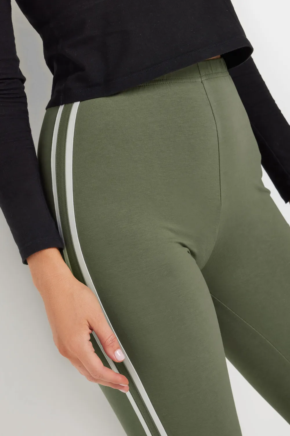 LTS Tall Black Stripe Legging