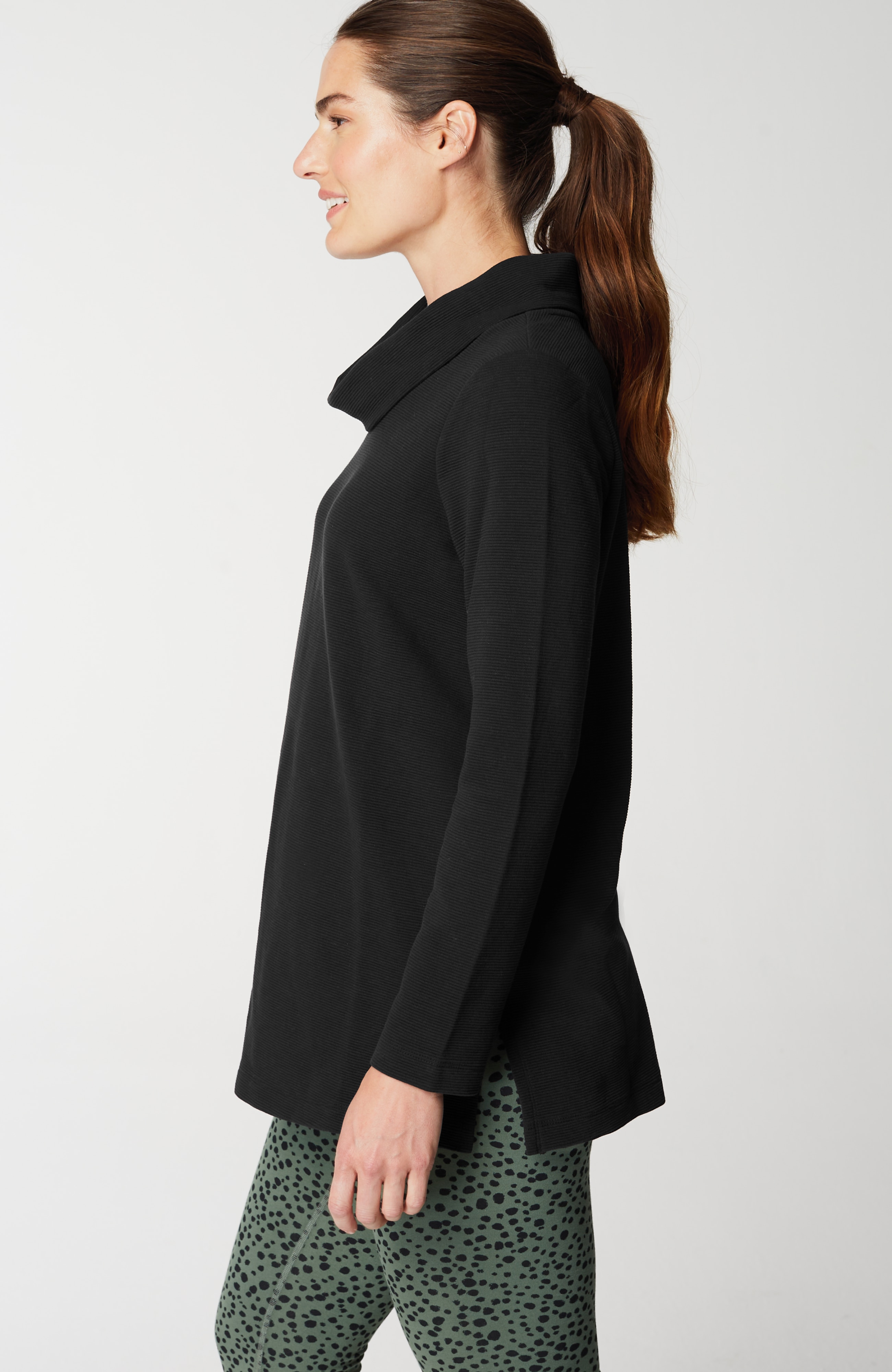 Fit Ottoman Cowl-Neck Tunic
