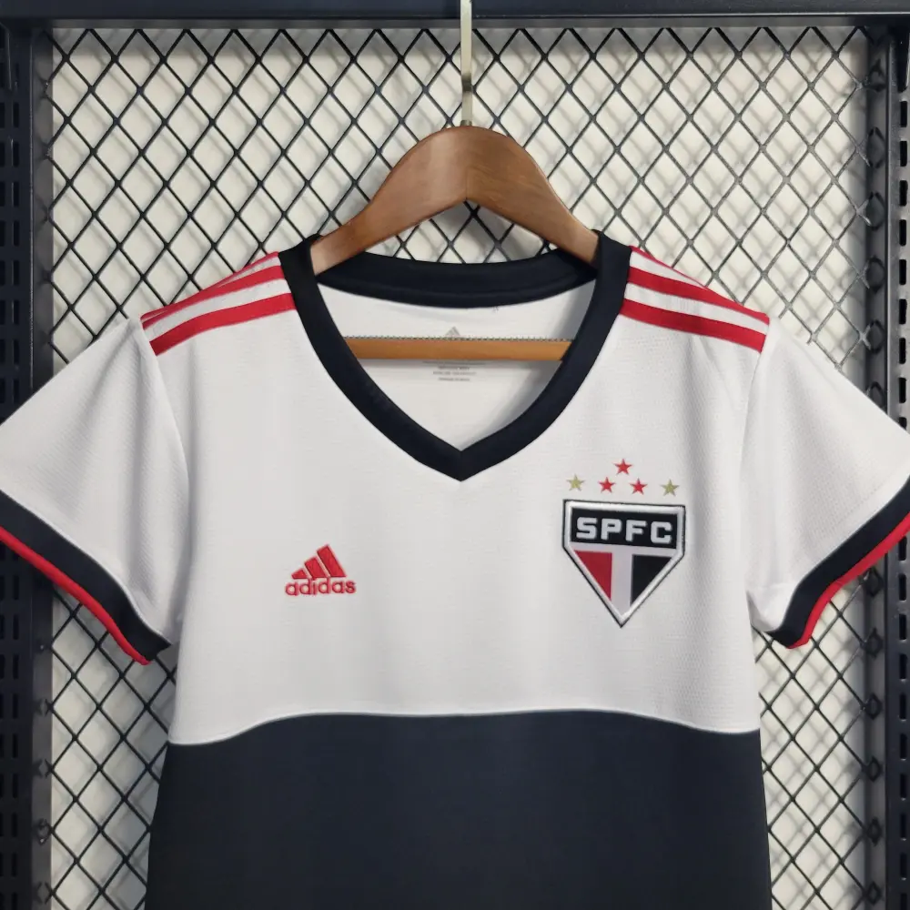 Camisa São Paulo Third 22/23 Feminina - Branca e Preta
