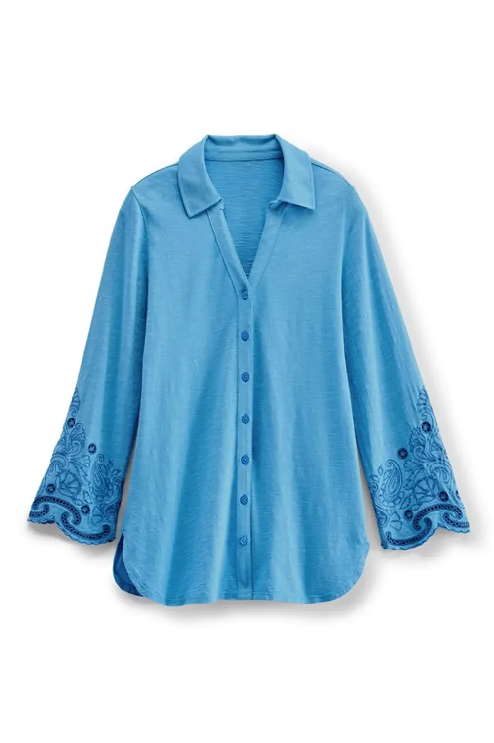 Sylvette Embroidered Tunic Big Shirt