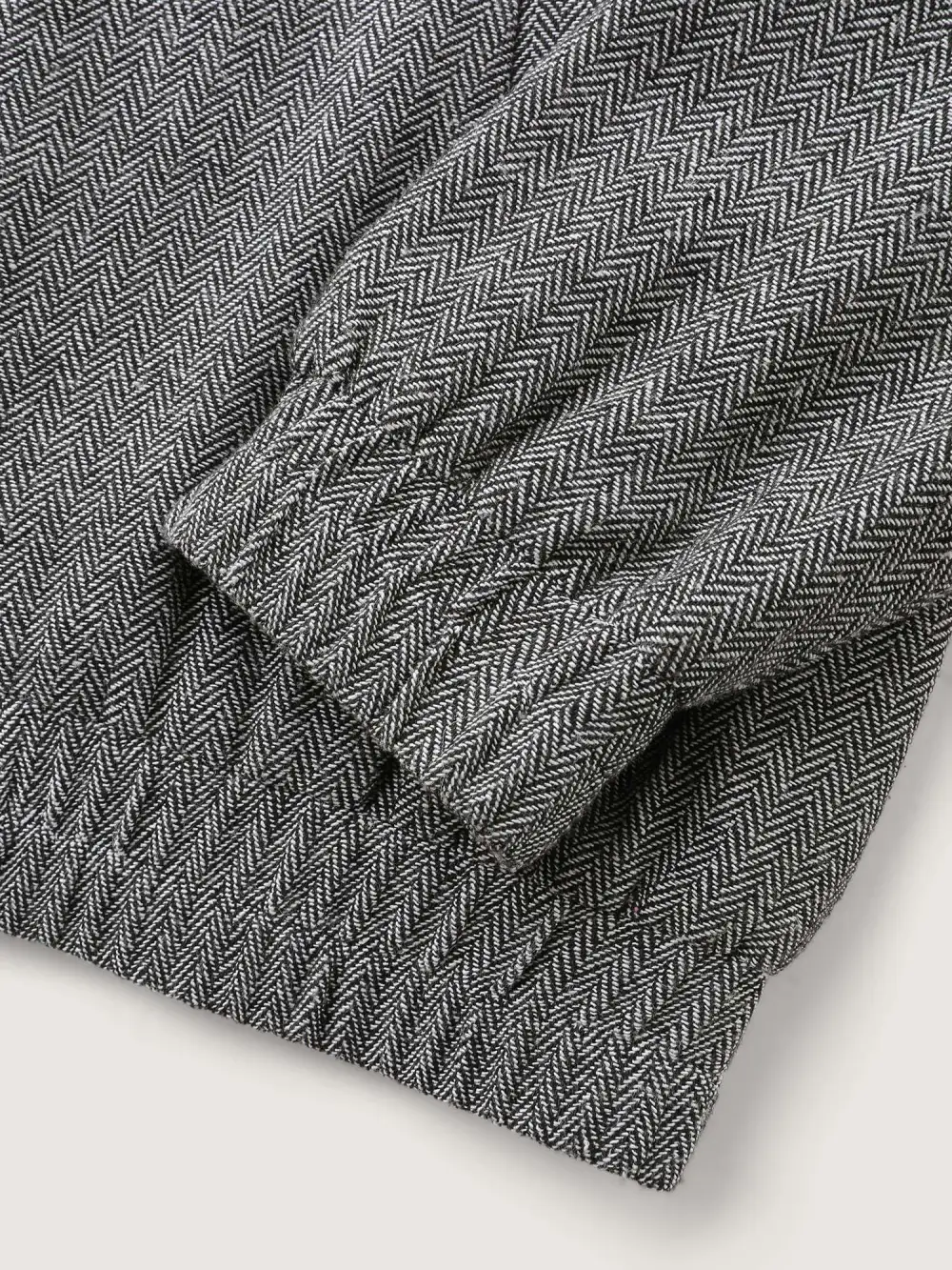 Ribbed Texture Chest Flaps Zipper Jacket