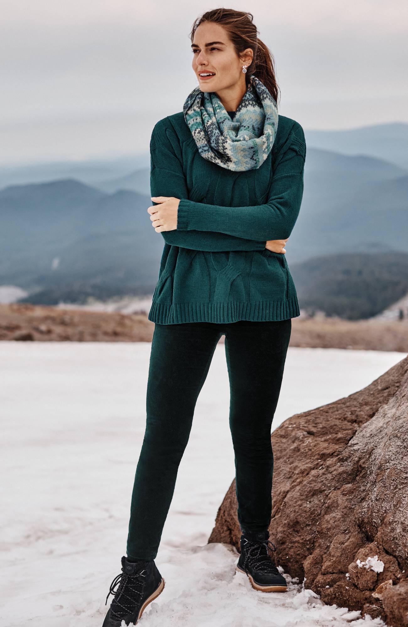 luxe velveteen-stretch high-rise jeans