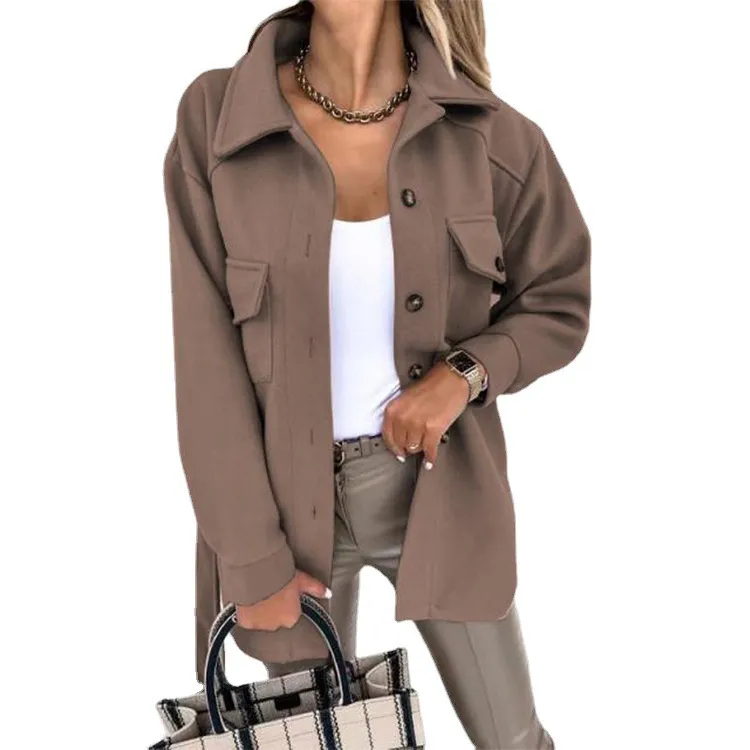 Belted pocket embellished open front jacket
