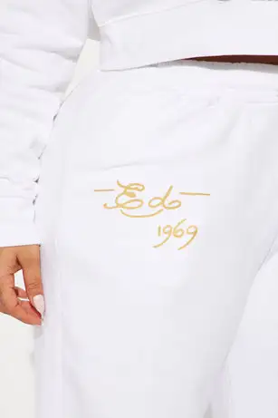 Ed Hardy Dreams Pant Set - White