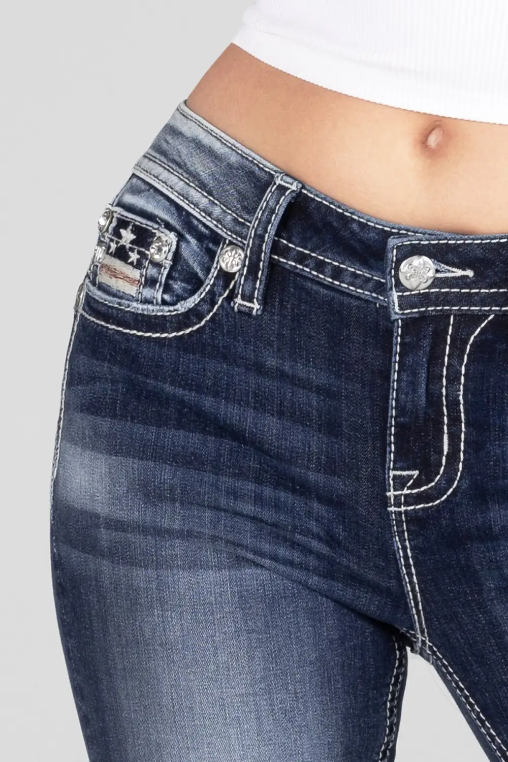 Americana Flag Bootcut Jeans
