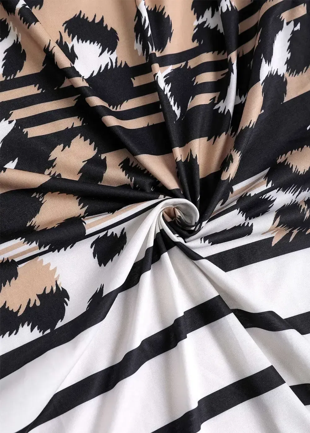 Dark Camel Leopard Long Sleeve Light Cardigan