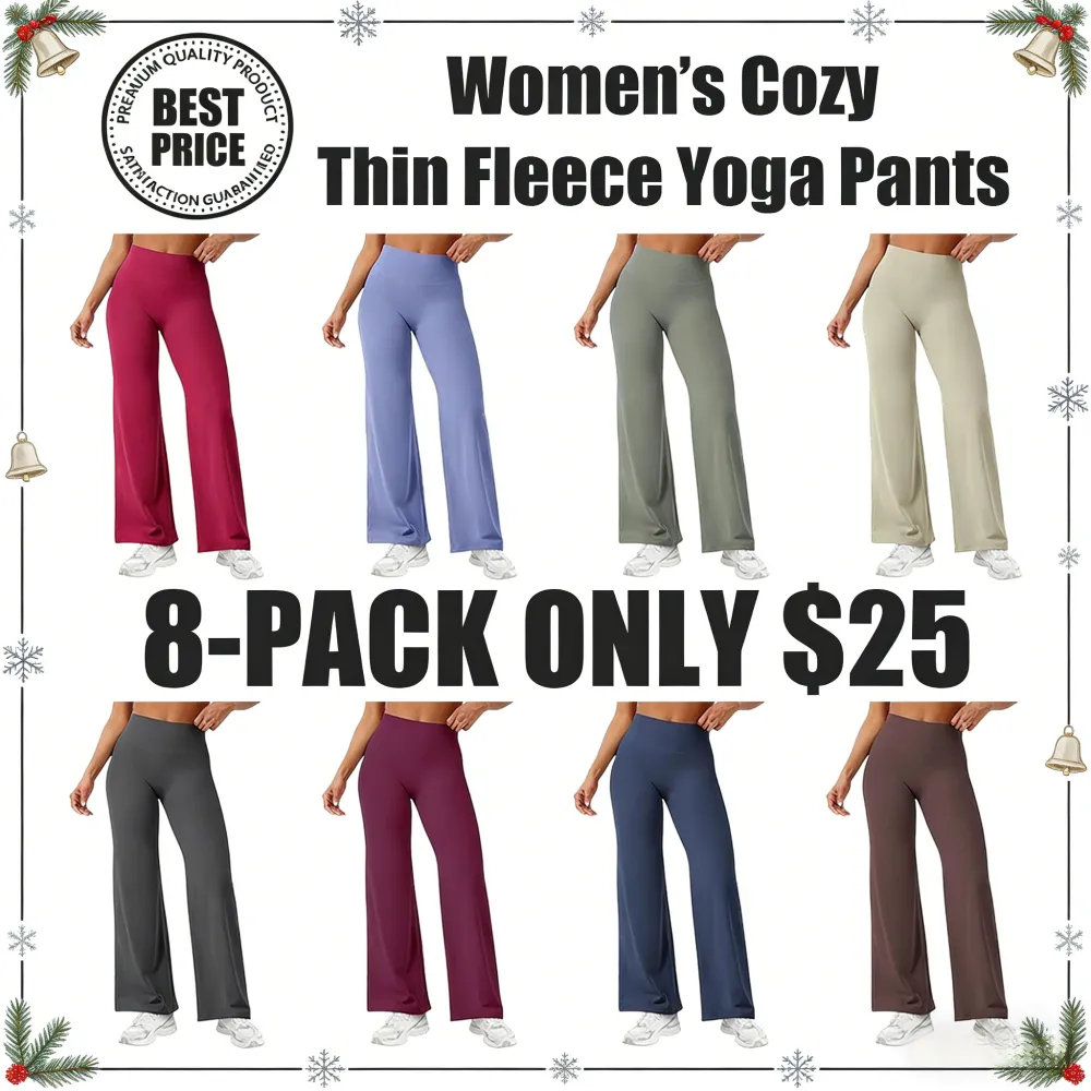 Women's Cozy Thin Fleece Yoga Pants