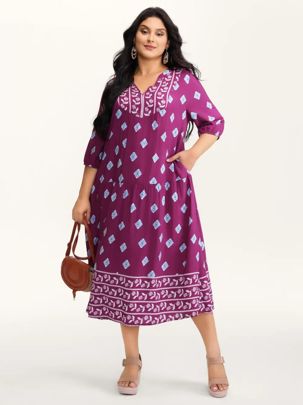 Supersoft Rayon Boho Print Maxi Dress