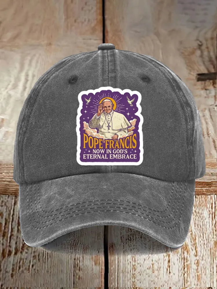 Men And Women's Now In God'S Eternal Embrace Washed Baseball Cap