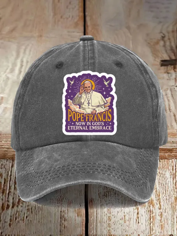 Men And Women's Now In God'S Eternal Embrace Washed Baseball Cap