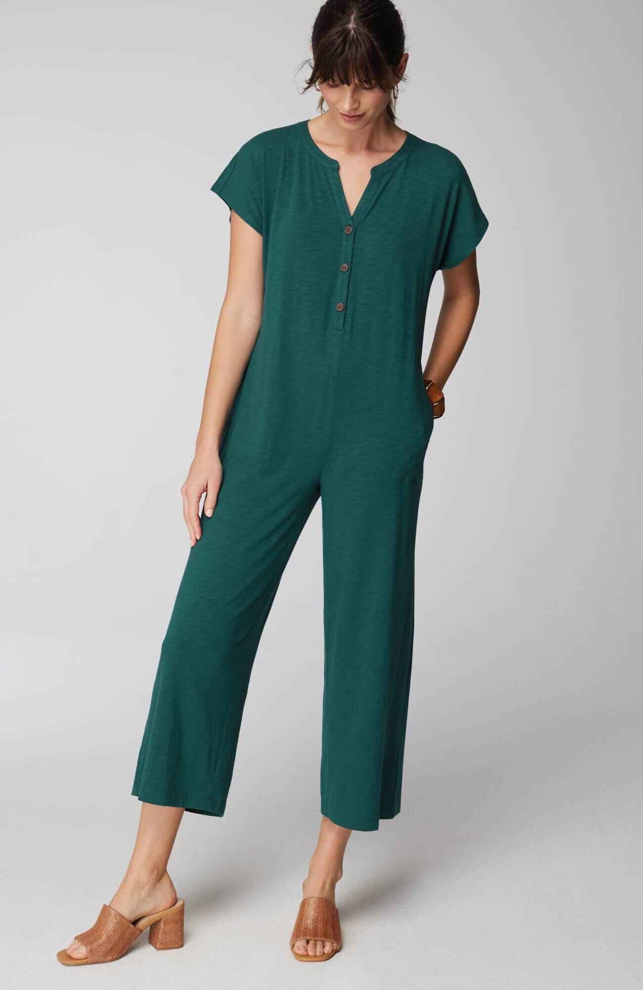 Pure Jill Belted Jumpsuit