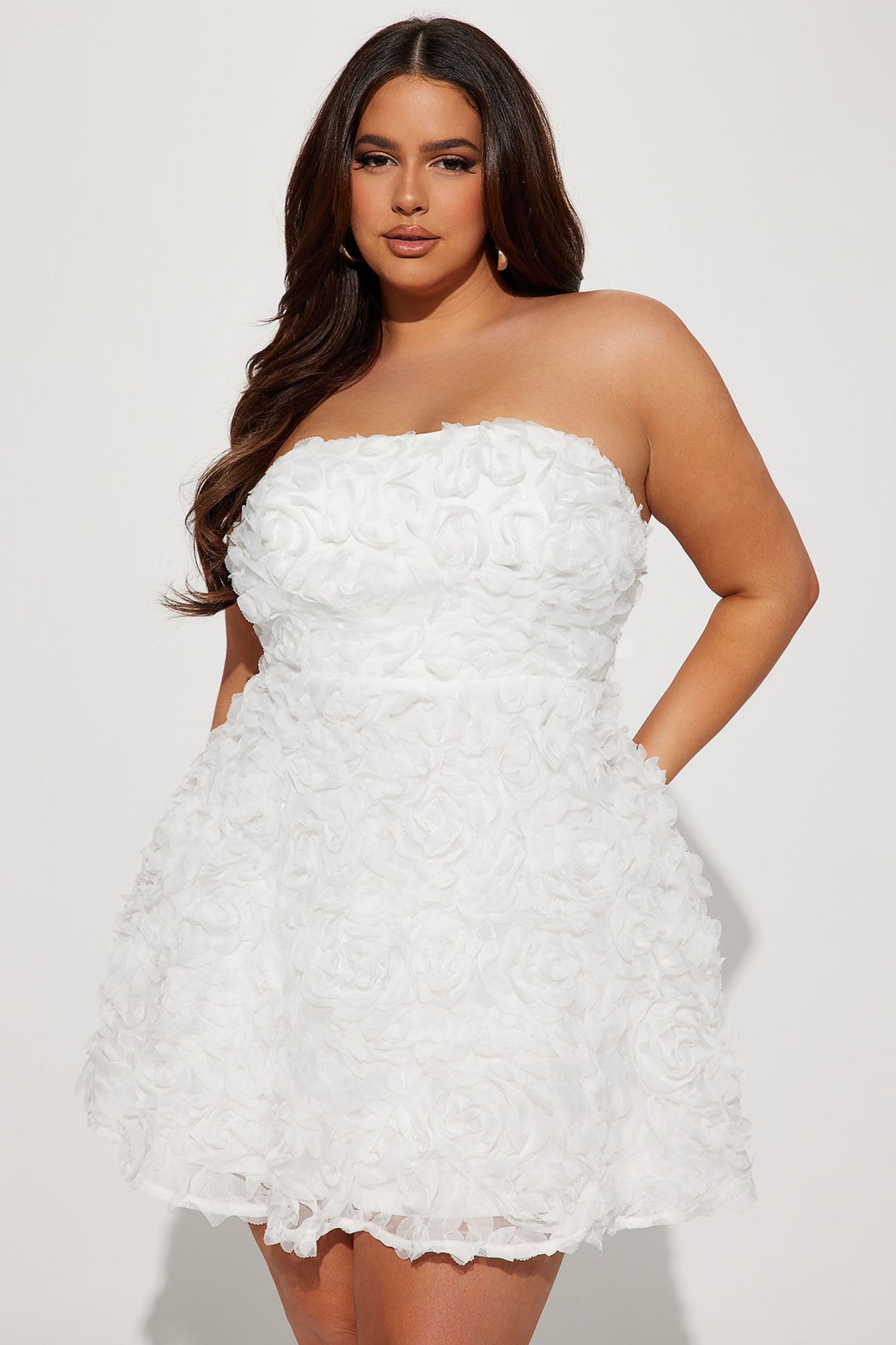 Garden Goddess Mini Dress - White