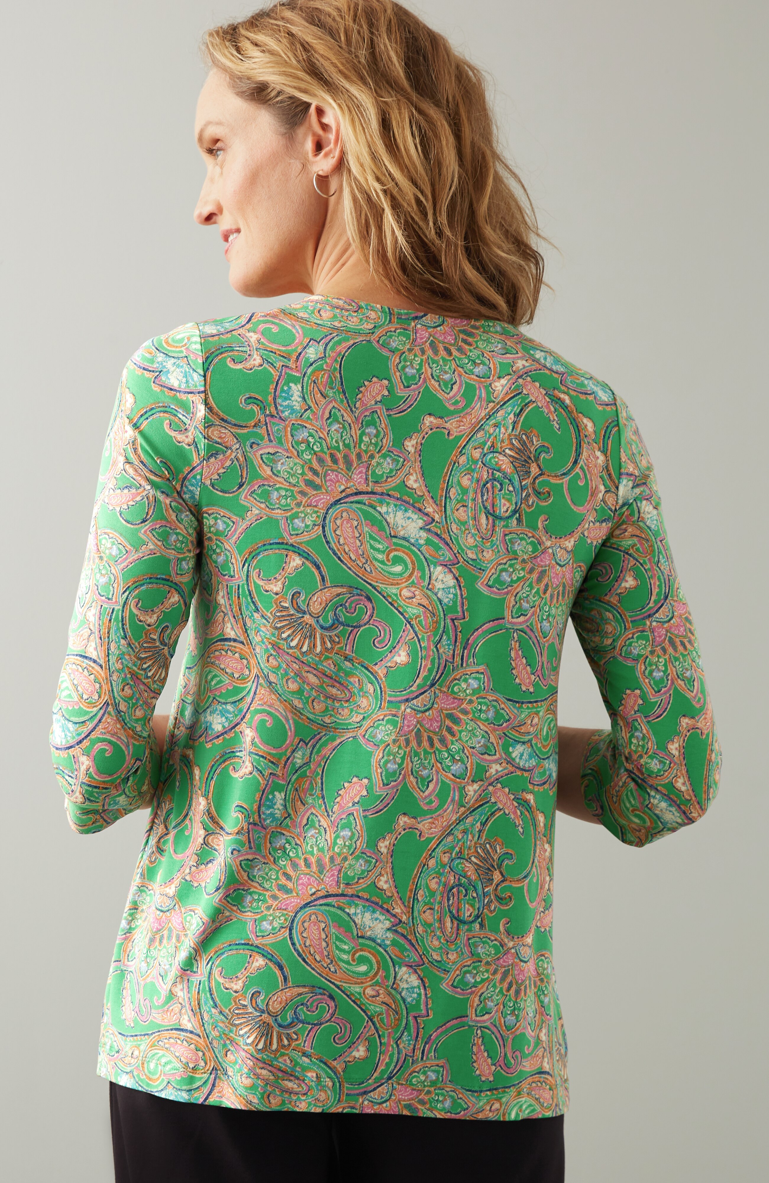 Wearever Ballet-Sleeve Crew-Neck Top