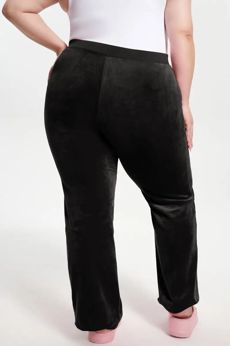 Plus-Size Classic Cotton Velour Track Pants