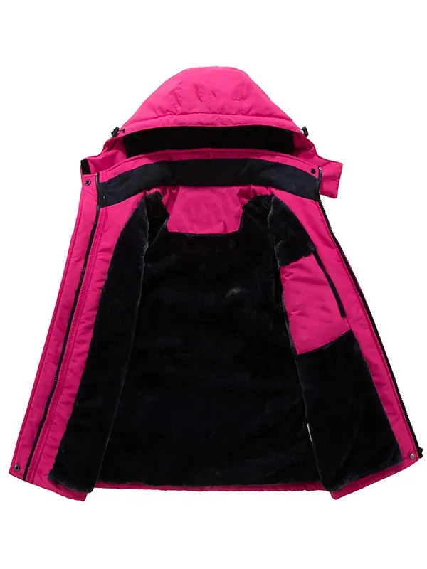 Women's waterproof winter warm ski jacket