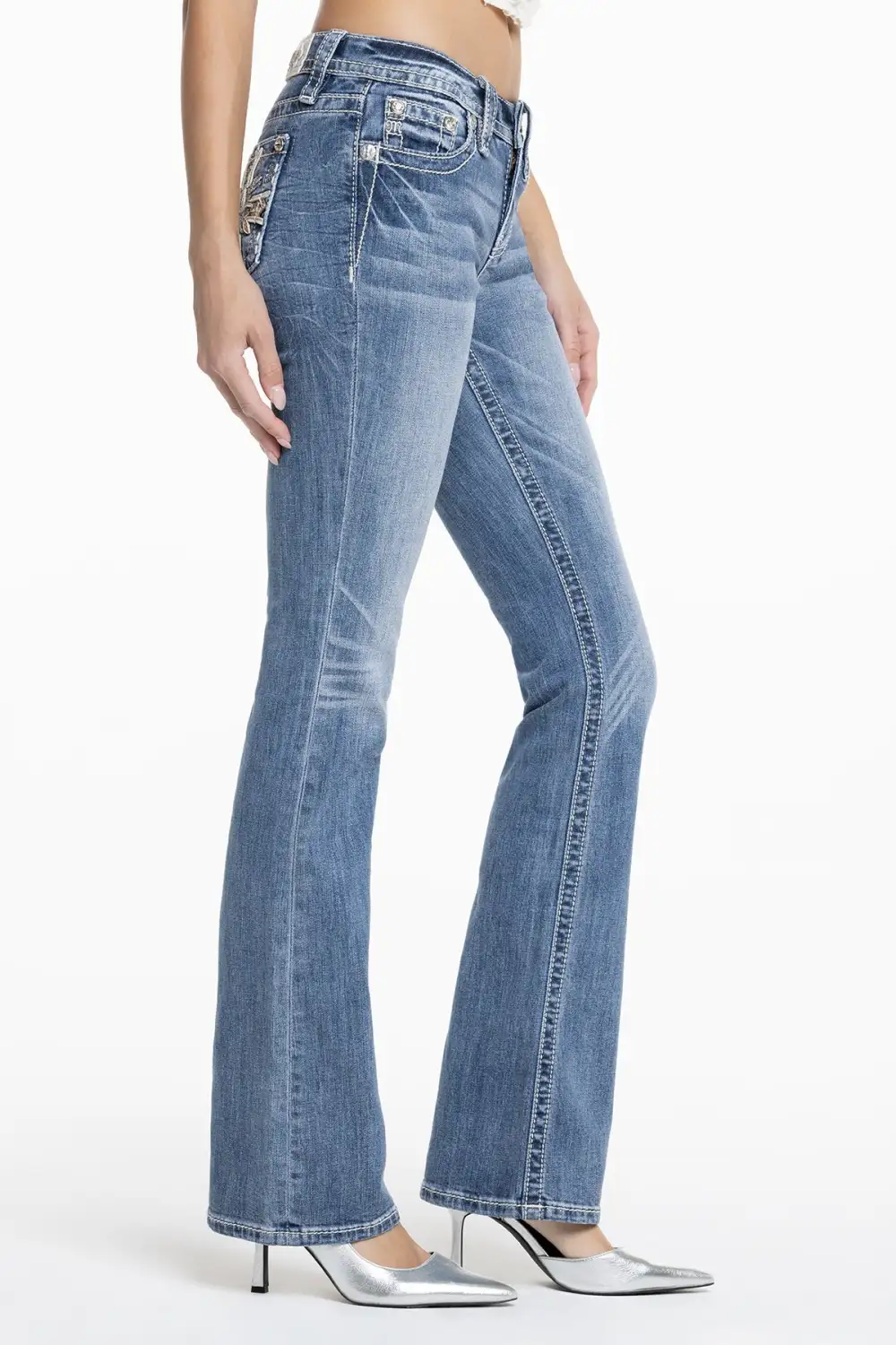 Elora Cross Bootcut Jeans