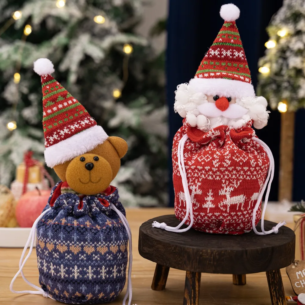 🎉Christmas Knitted Doll Gift Bags