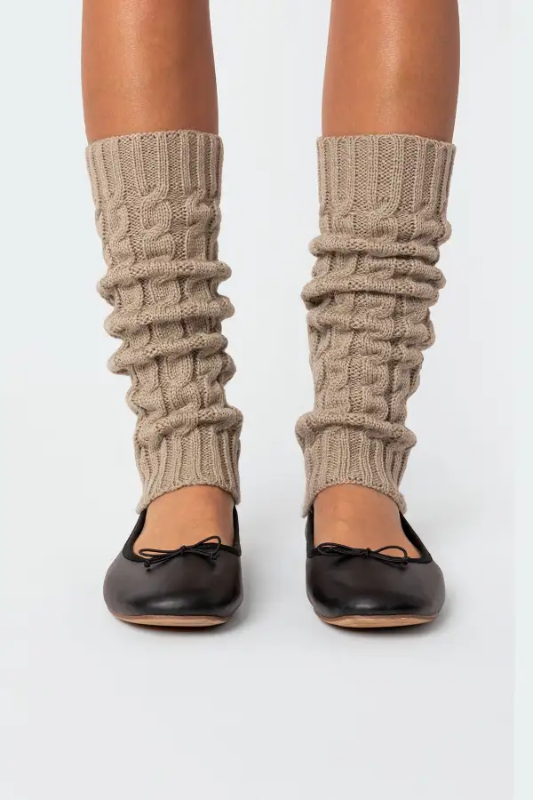 Cable Knit Leg Warmers