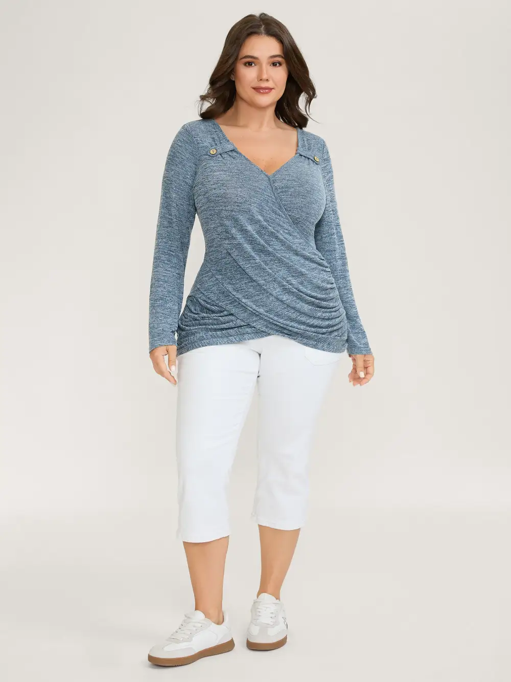 Super Stretchy Supersoft Wrap-Around T-Shirt
