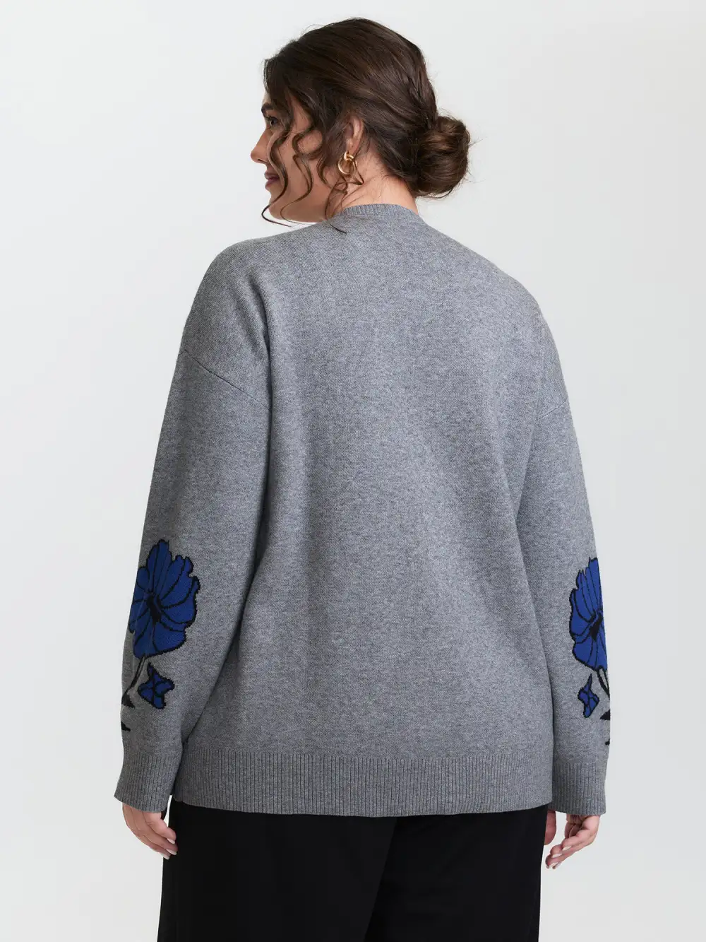 Supersoft Floral Round Neck Pullover