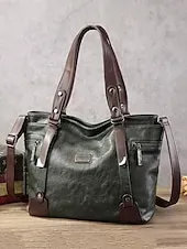 Premium Brown Faux Leather Handbag for Women – Versatile Messenger Bag with Adjustable Strap for Work and Casual Use