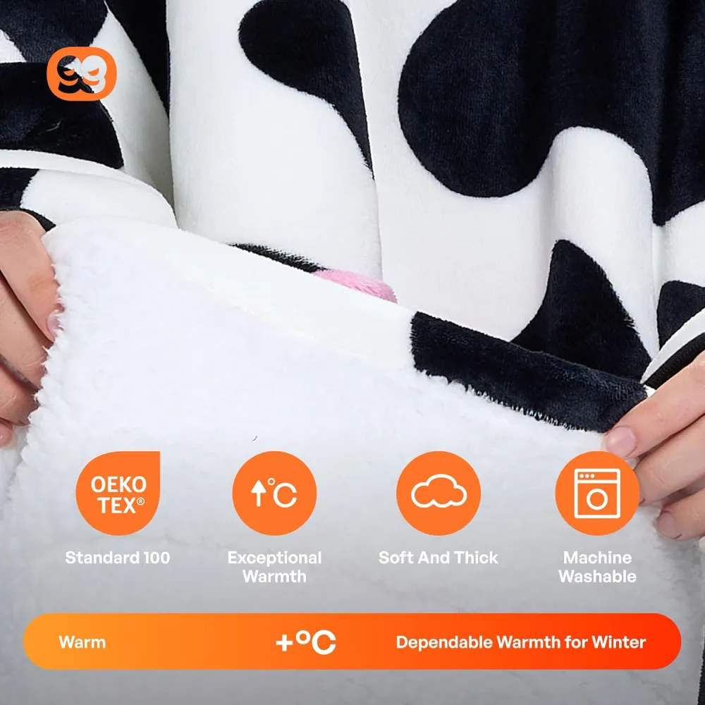 Panda Wearable Blanket Hoodie
