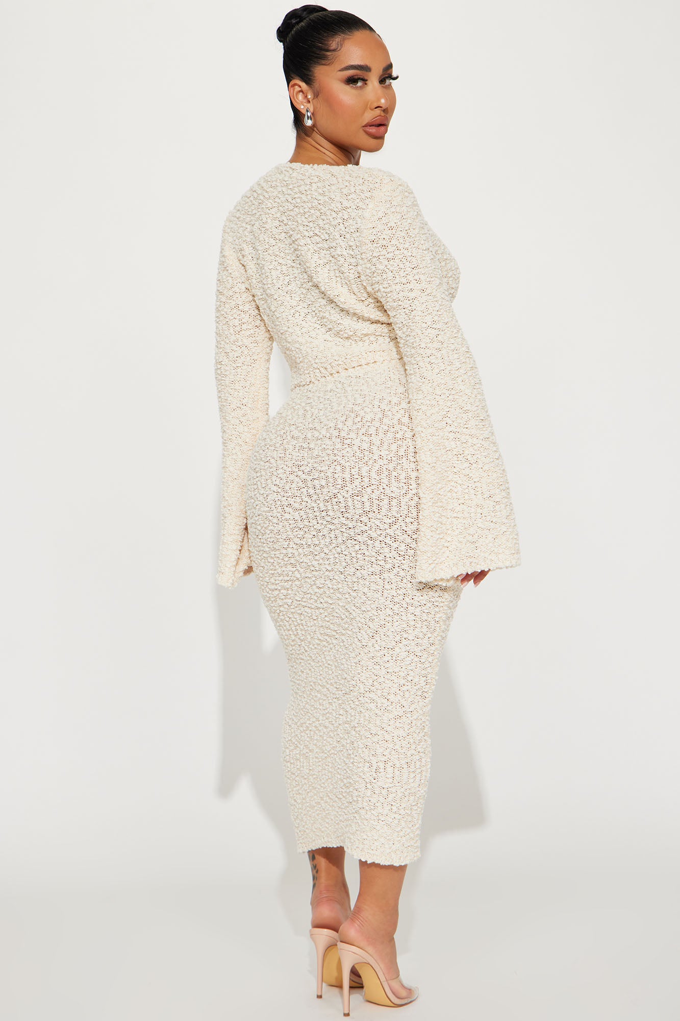 Shanelle Sweater Skirt Set - Ivory