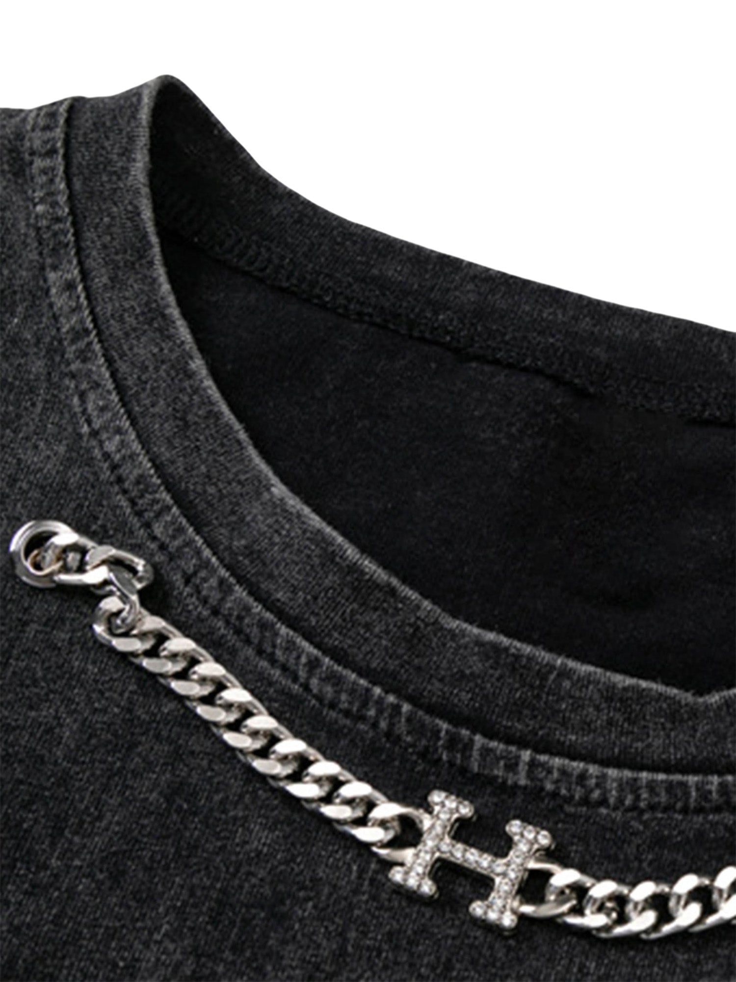 Hip-hop Loose Washed Undershirt -1606