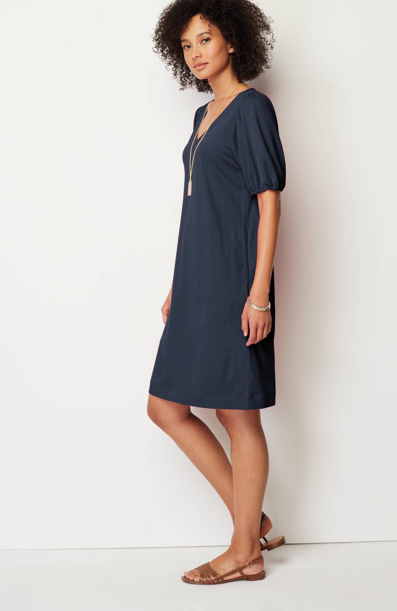 knit shift-dress