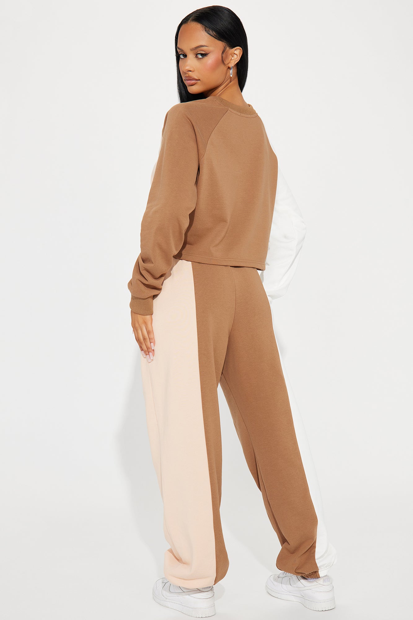 Leaving You Behind Jogger Set - Taupe/combo