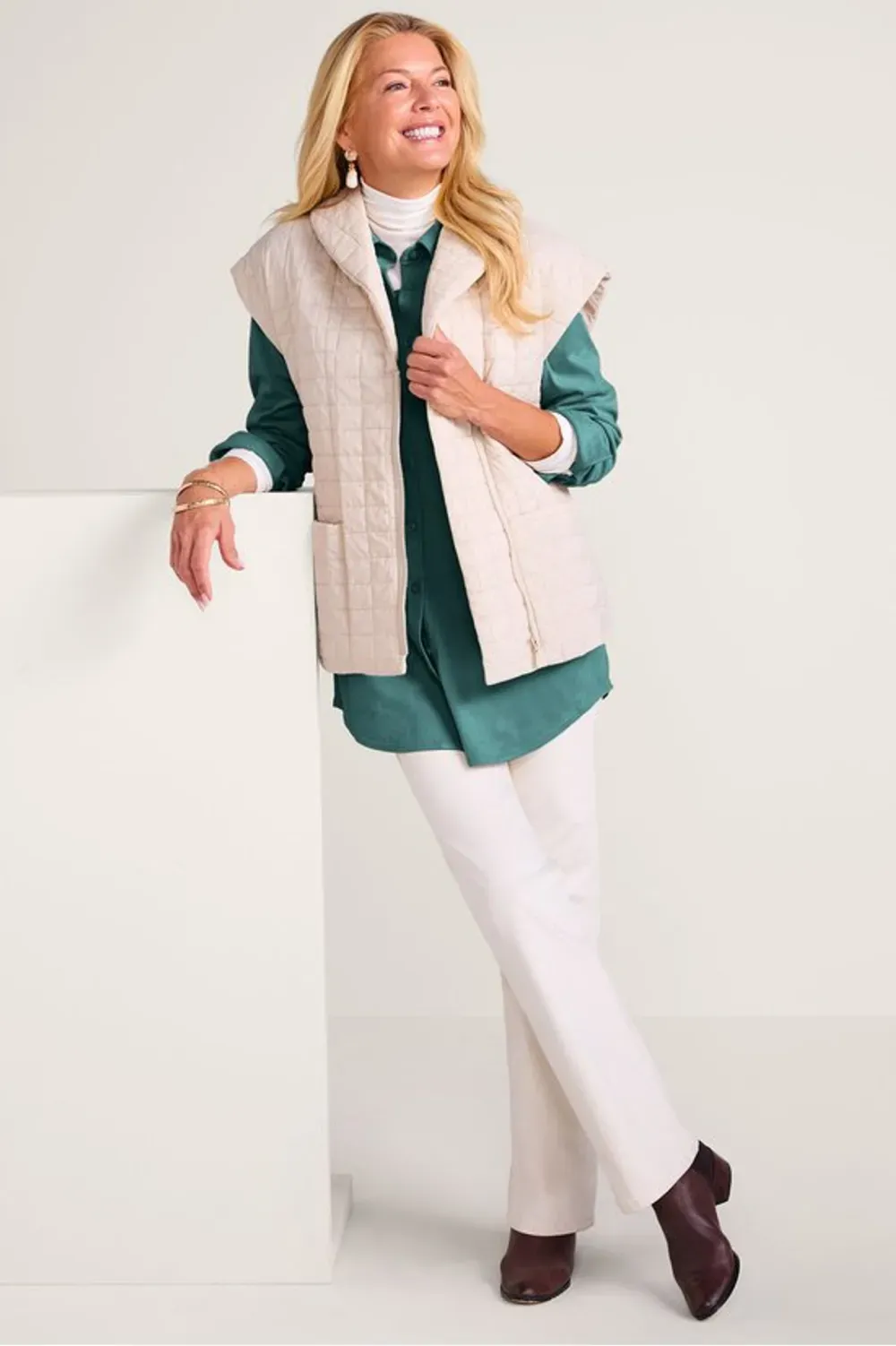 Day To Dusk Faux Suede Big Shirt