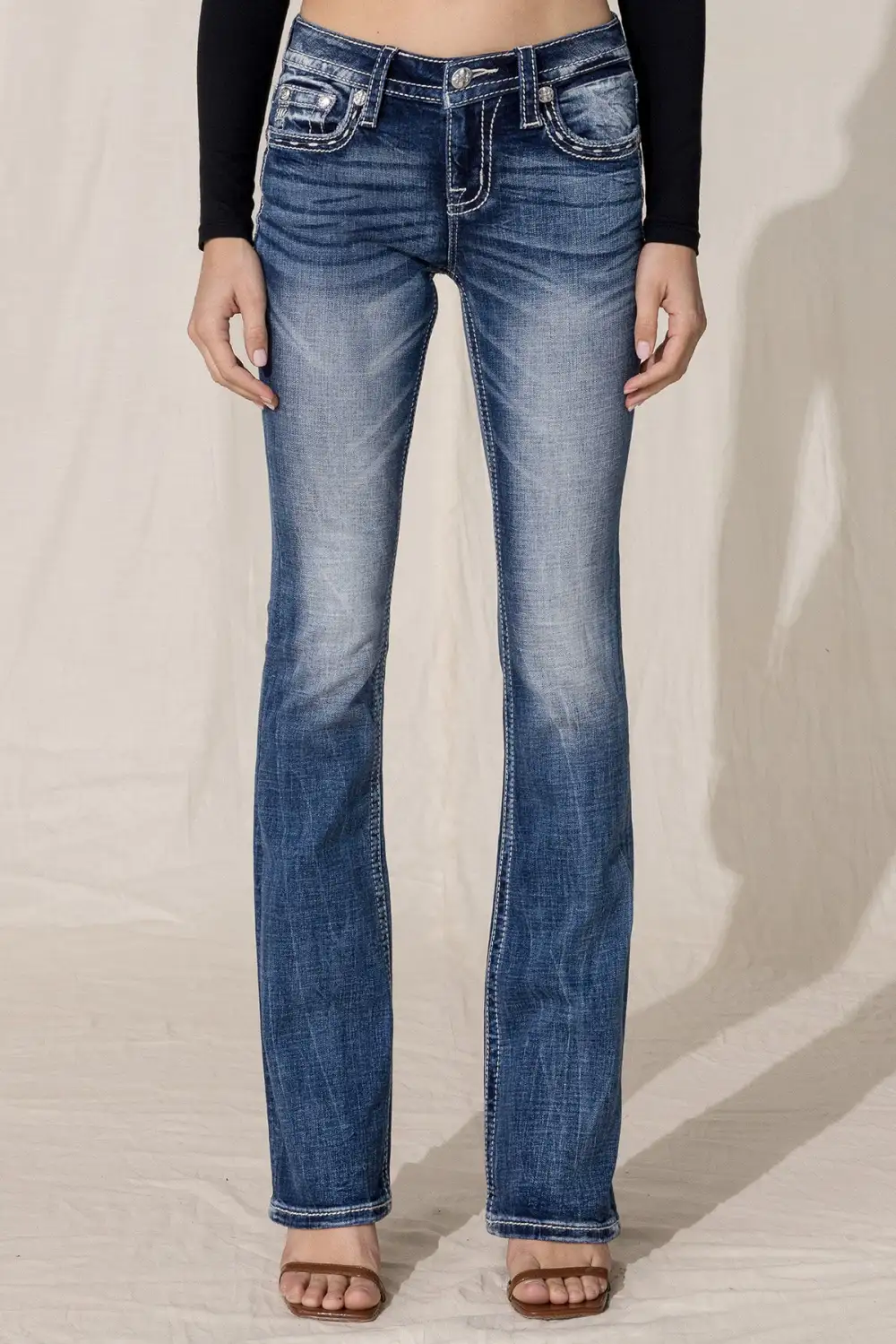 Tribal Wing Bootcut Jeans