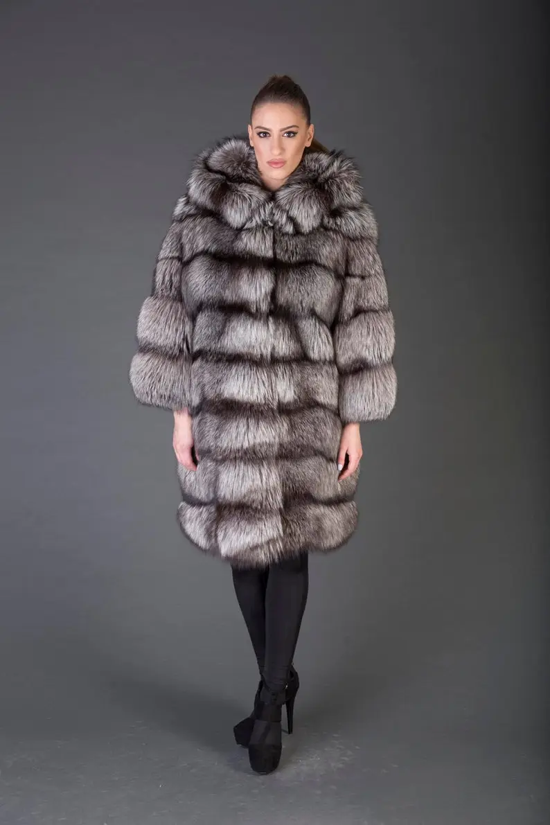 Silver Fox Fur Jacket
