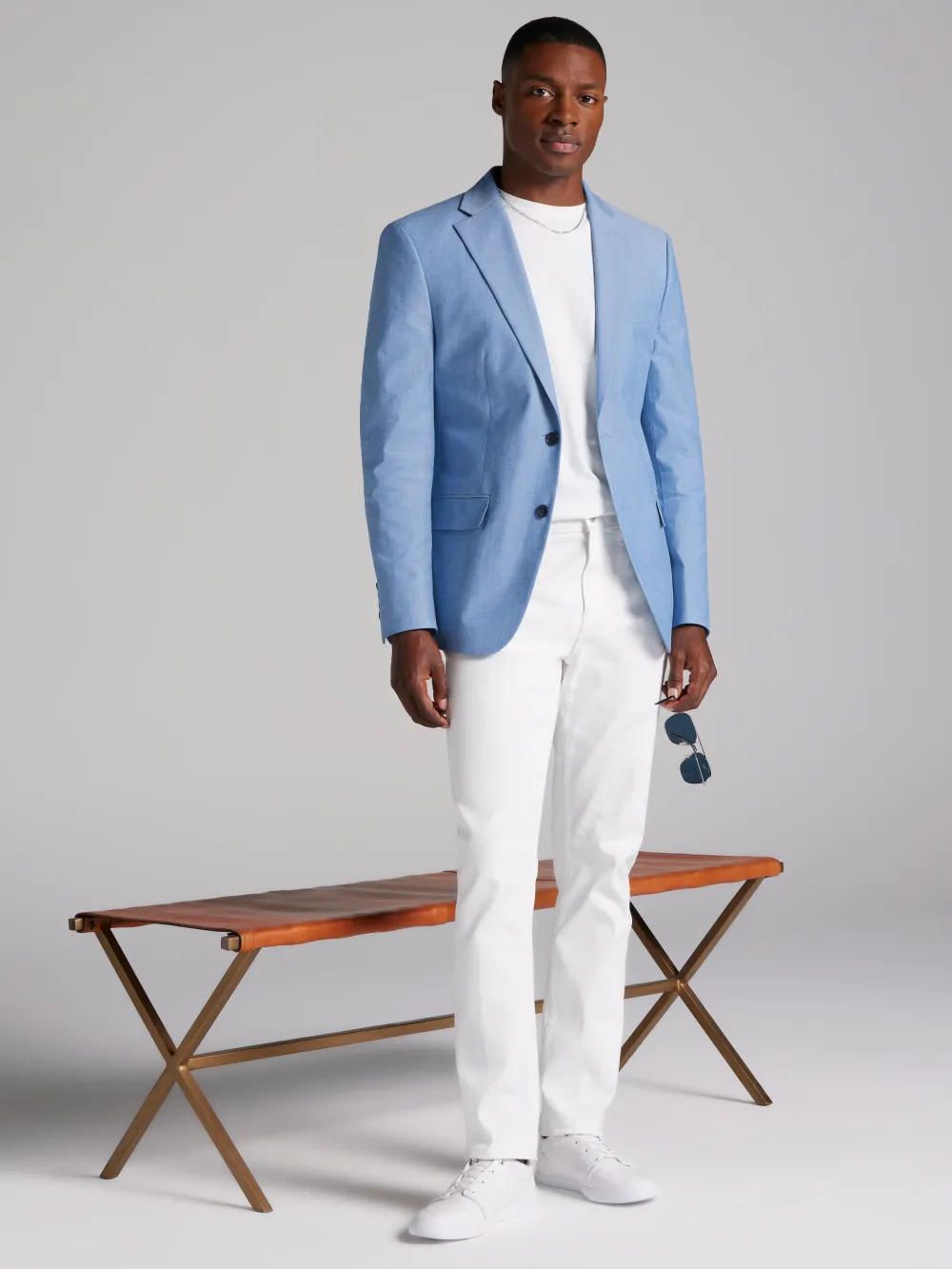 Tommy Hilfiger Modern Fit Cotton Blend Suit Jacket