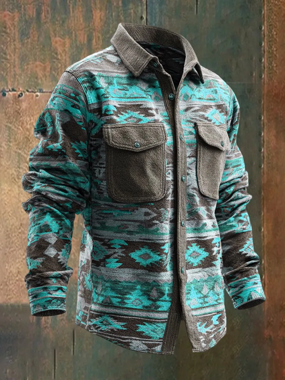 Men's Vintage Casual Aztec Print Jacket