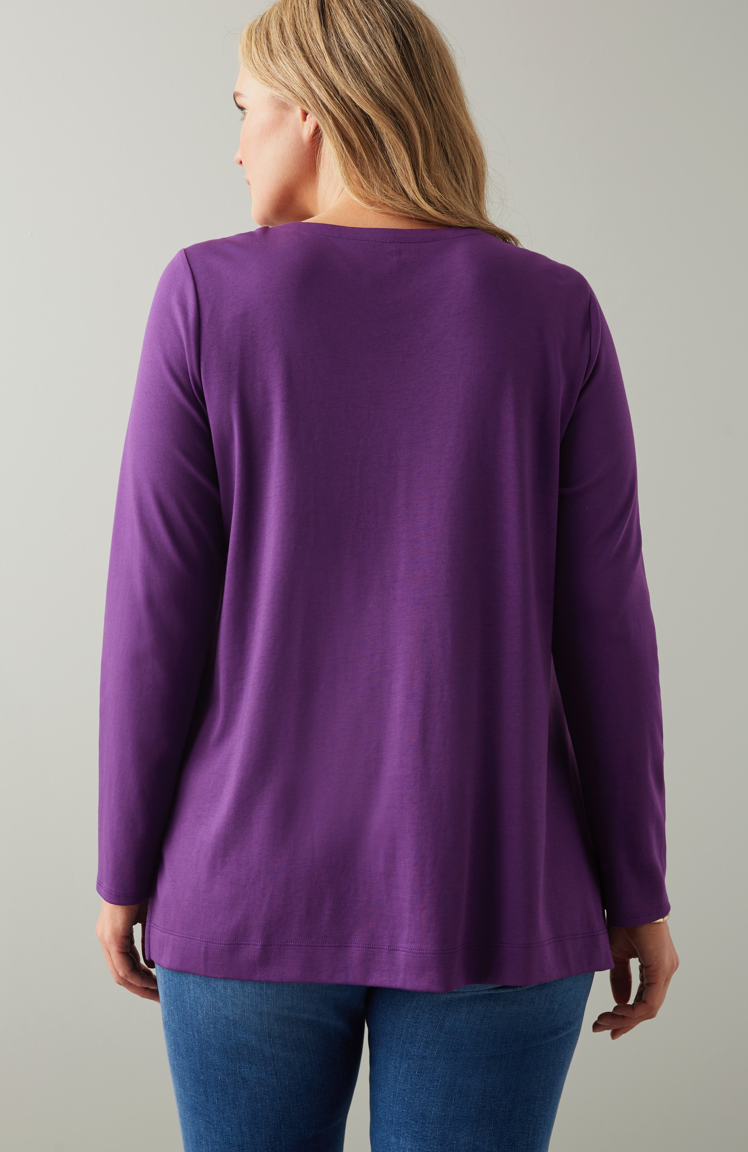 Simply Supima® Side-Slit Tunic